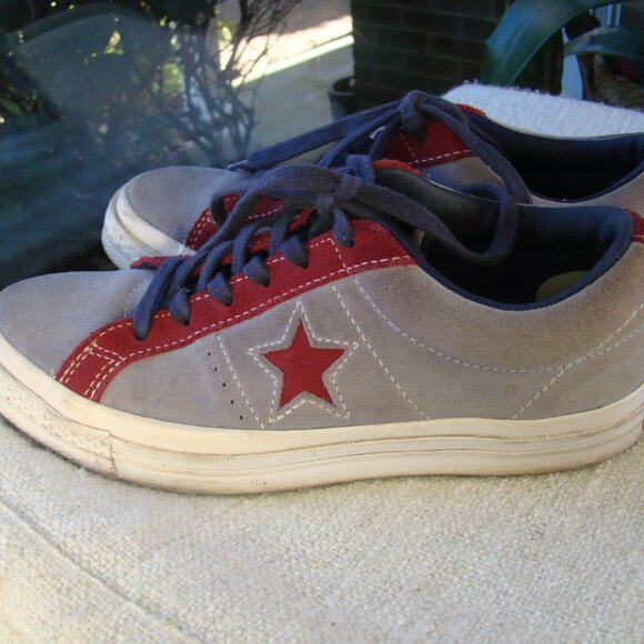 Converse One Star 'Deep Periwinkle Rhododenron' low top suede, 7.5 (W) 5.5 (M) - Picture 4 of 7